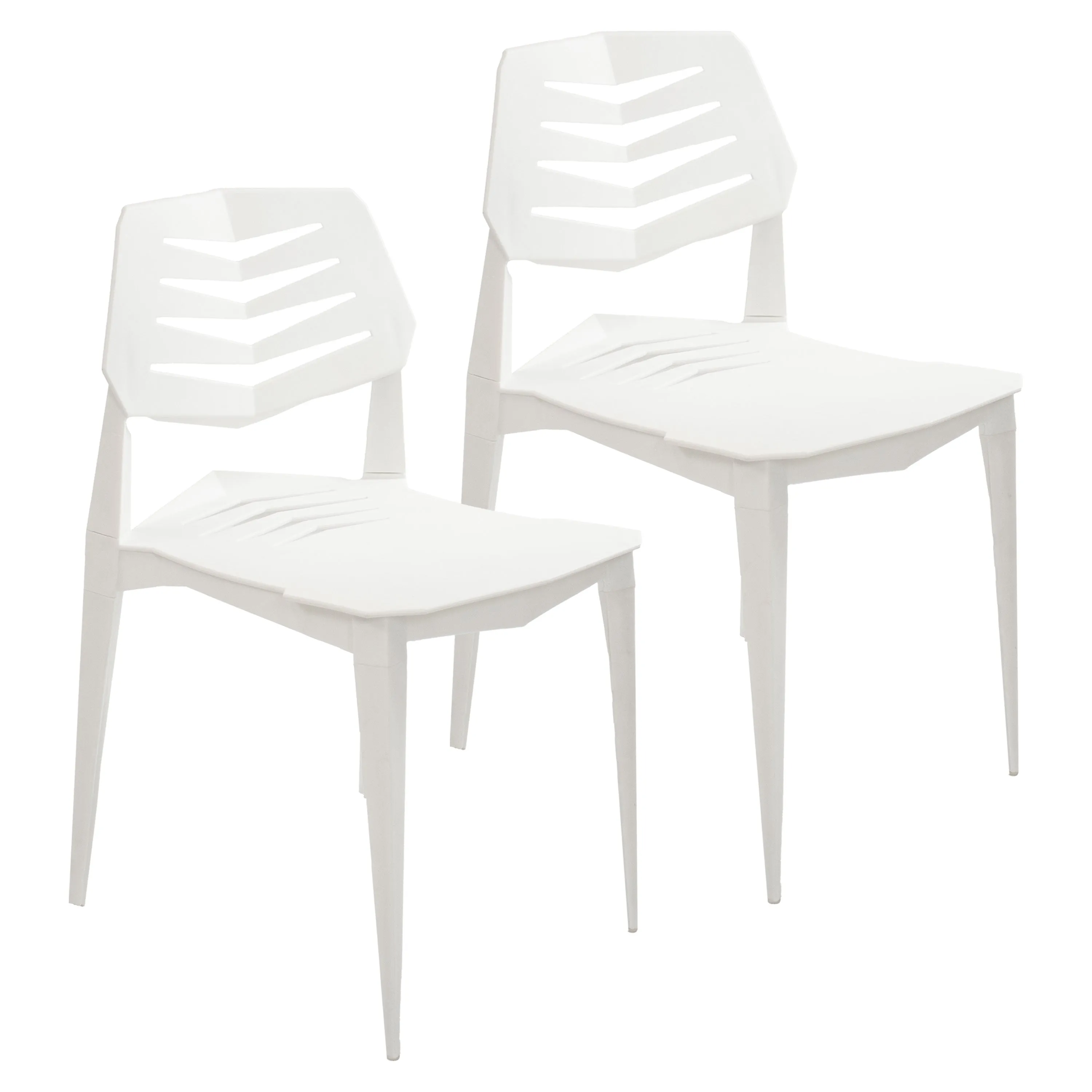 Sunnydaze Matisse Plastic Outdoor Dining Chair