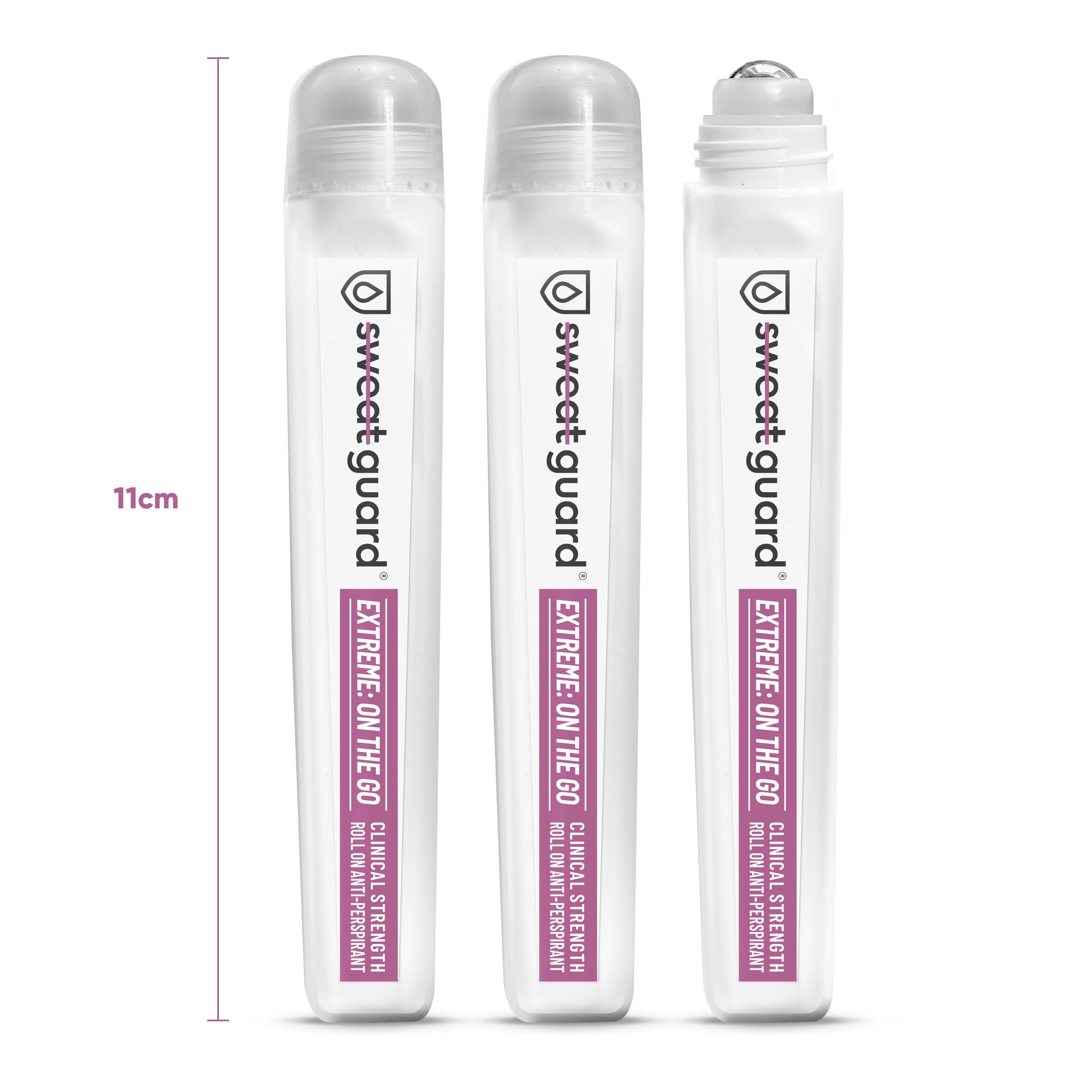 SWEAT GUARD® Extreme: On The Go, 3 Roll-on bottles (3 x 10ml)