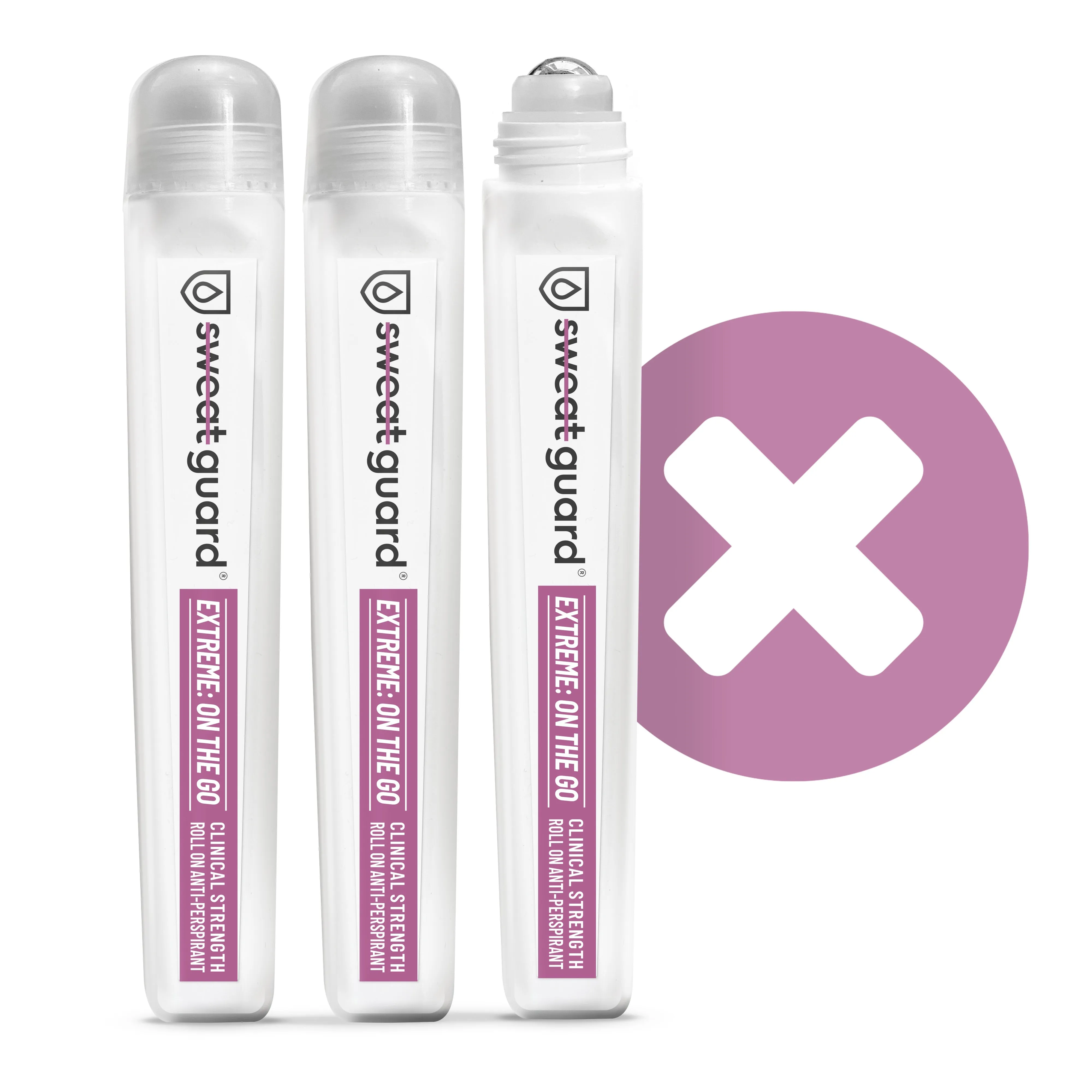 SWEAT GUARD® Extreme: On The Go, 3 Roll-on bottles (3 x 10ml)