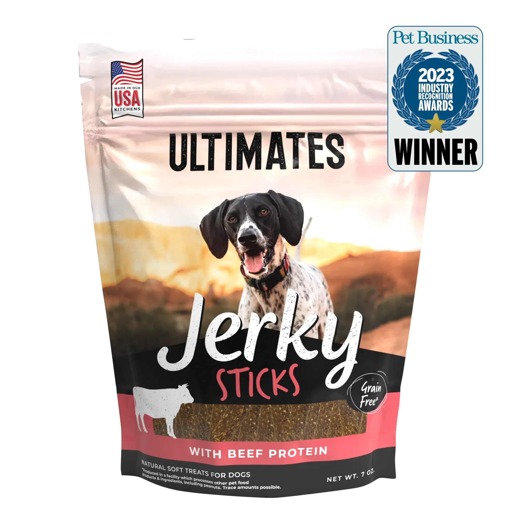 ULTIMATES BEEF STICKS JERKY TREATS FOR DOGS - 7oz