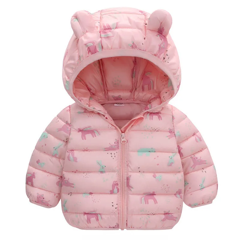 Unisex Baby Hood Warm Winter Jacket