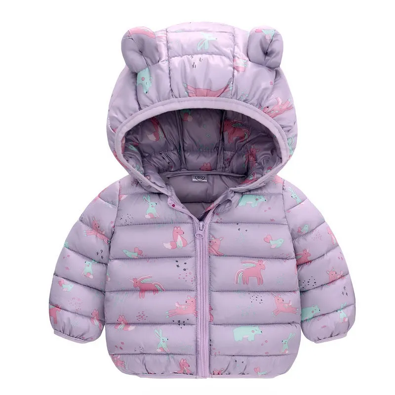 Unisex Baby Hood Warm Winter Jacket