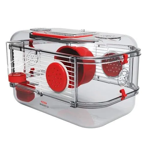 Zolux Rody 3 Small Animal Cage Mini Red*